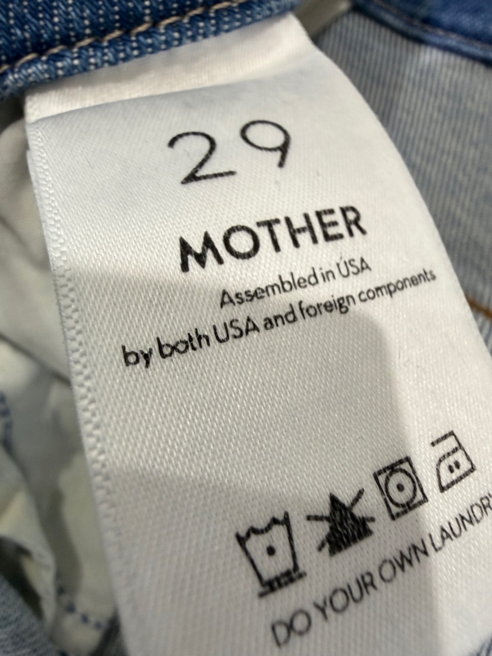 Mother Women’s Blue Distressed Skinny Jeans Size 29 - Picture 3 of 7